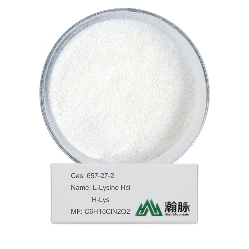 L-Lysine Hcl CAS 657-27-2 C6H15ClN2O2 H-Lys Lysinehydrochloride