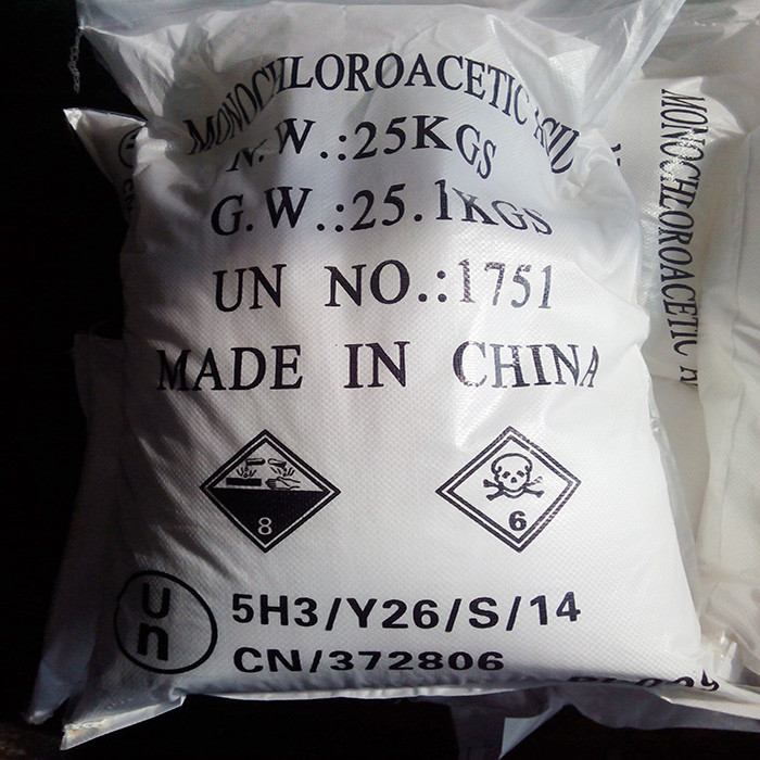 C2H3O2Cl Monochloorazijnzuur CAS 79-11-8 Voor chemische tussenproducten die worden gebruikt voor de vervaardiging van CMC en glycine